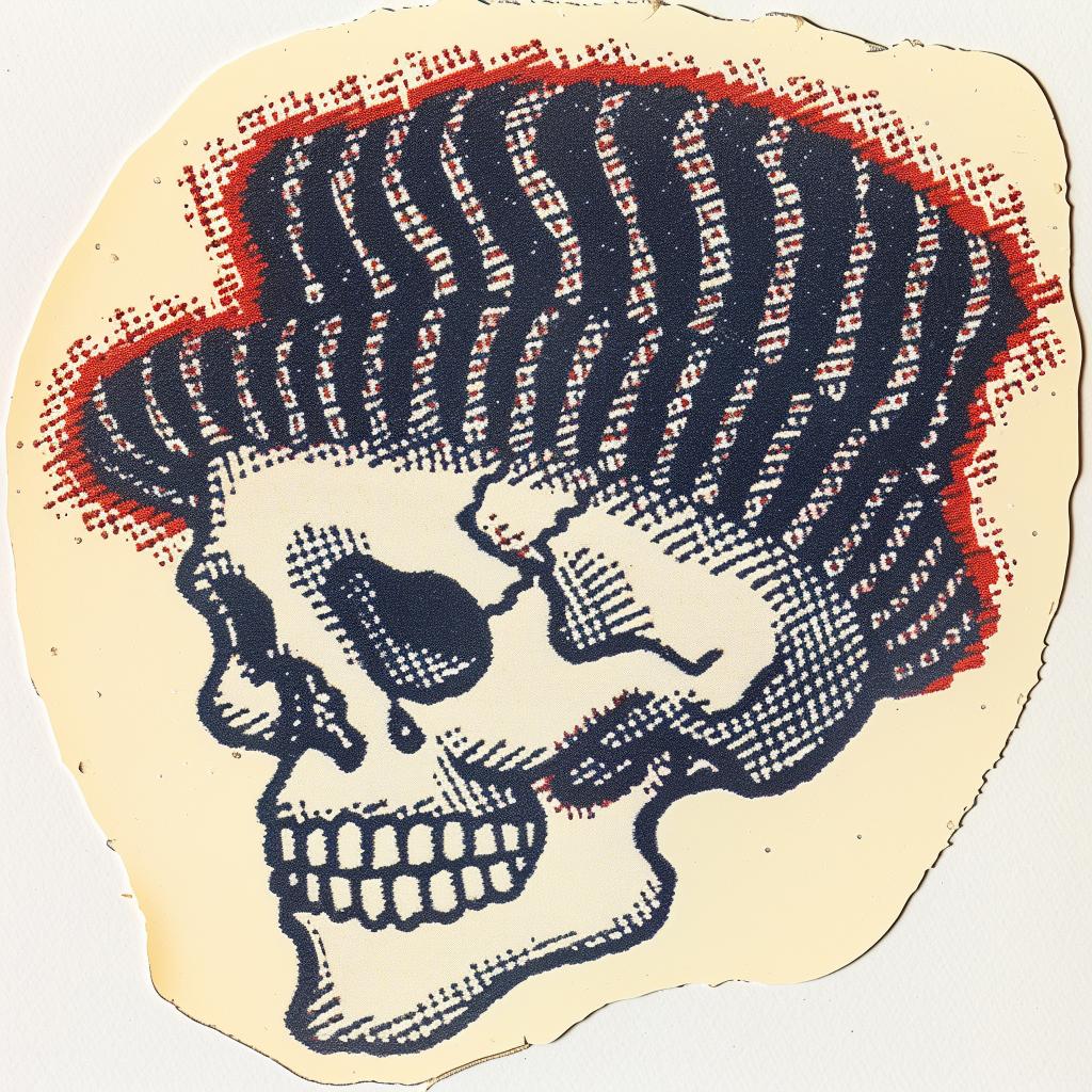 sticker  skull  chenille  streetwear  minimal  hip-hop  stitching  design  symbol  culture 961106