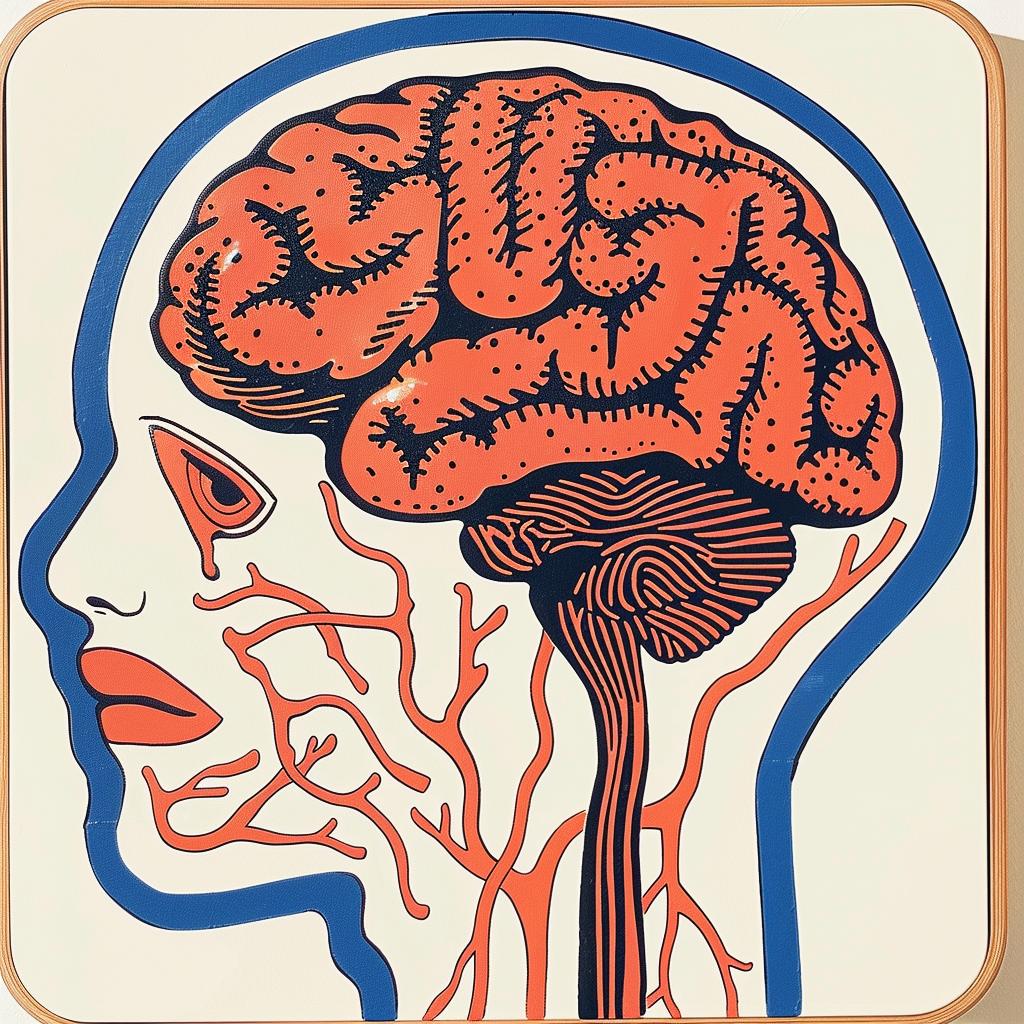 surreal  brain  illustration  anatomy  poster  minimal  creative  art  thought-provoking  visual 961523