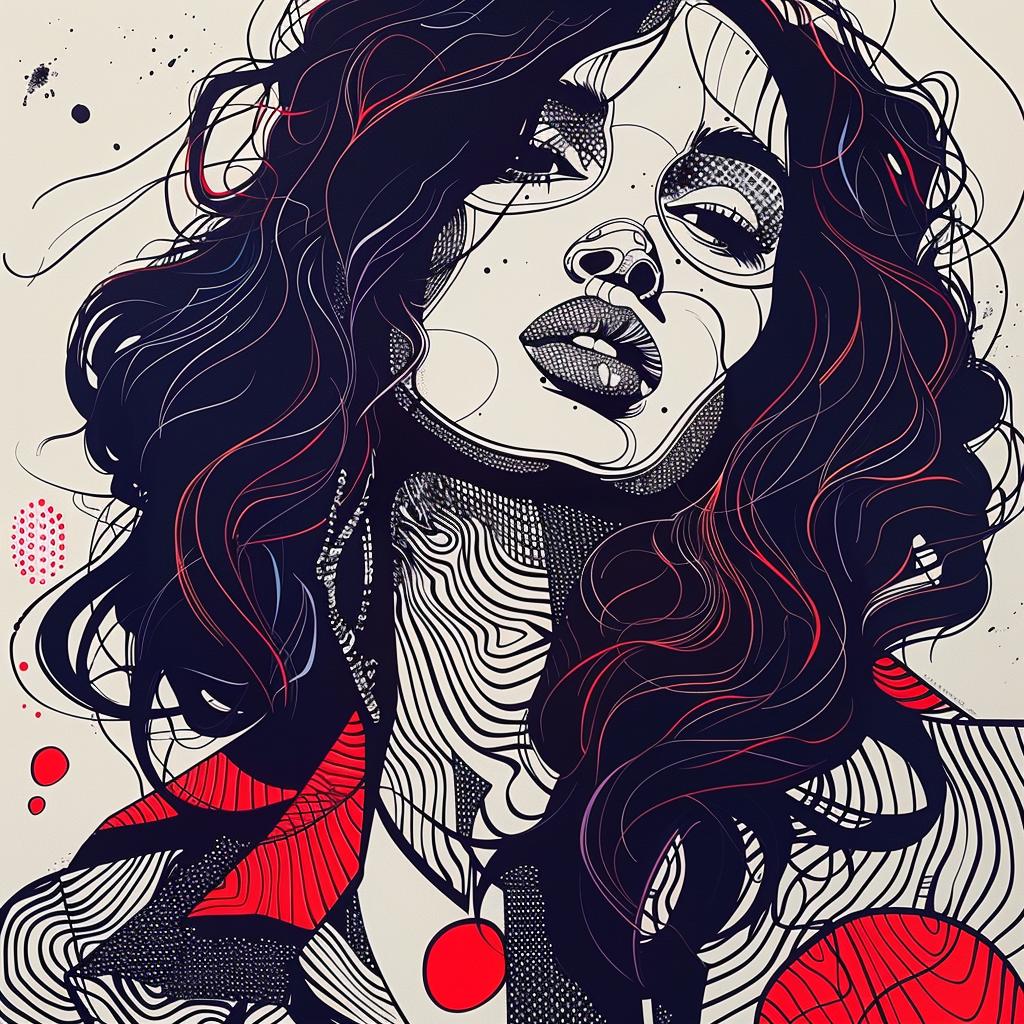 Pop Art  Kerry  Washington  drawing  long  hair  artwork  model  digital  white 939008