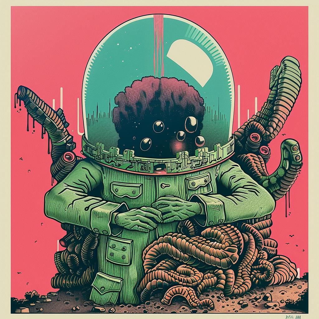 poster  astronaut  space  illustration  science  art  Japanese  surreal  design  creative 946469