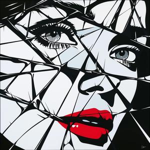 album  cover  surreal  woman  face  broken  glass  chaos  symbolist  visual 1078210