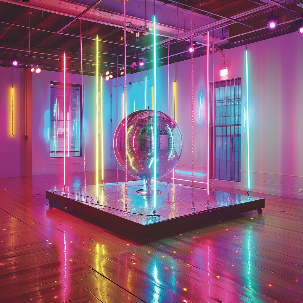 surreal  neon  room  sphere  creative  album  cover  vibrant  lights  abstract 962565
