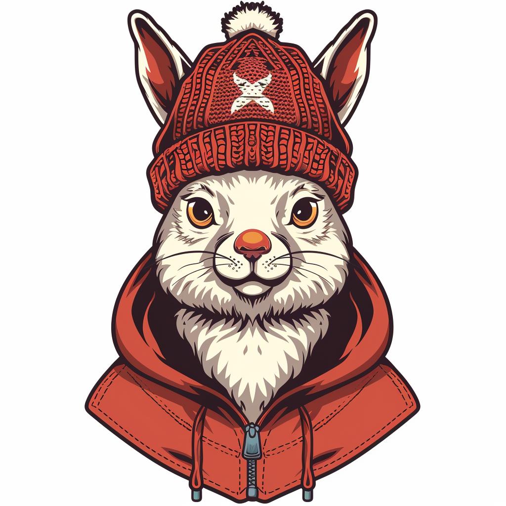 cute  animal  rabbit  red  hat  hoodie  minimal  street  culture  adorable 958780