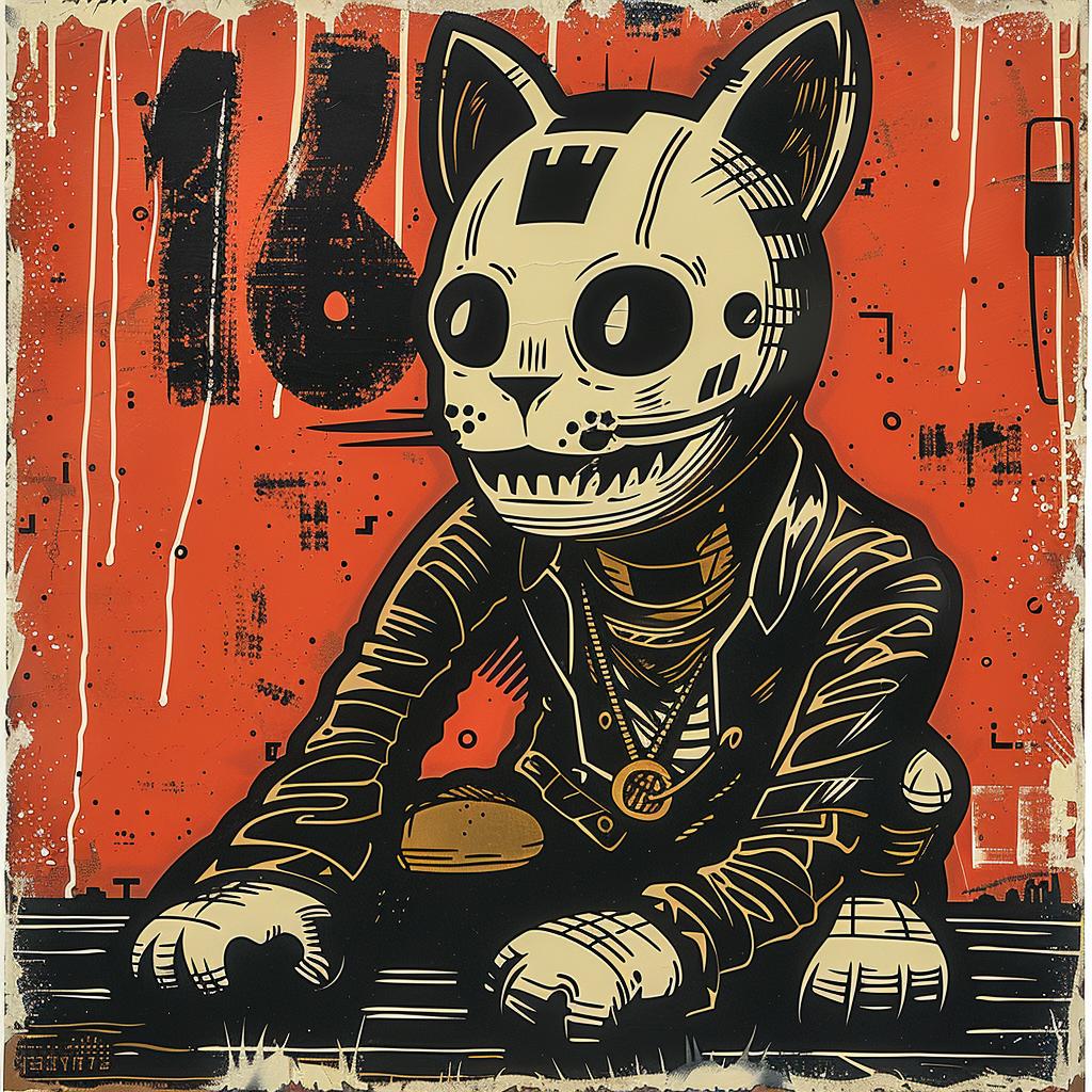 poster  cat  skull  jacket  streetwise  aggressive  graphic  design  illustration  wear 949248