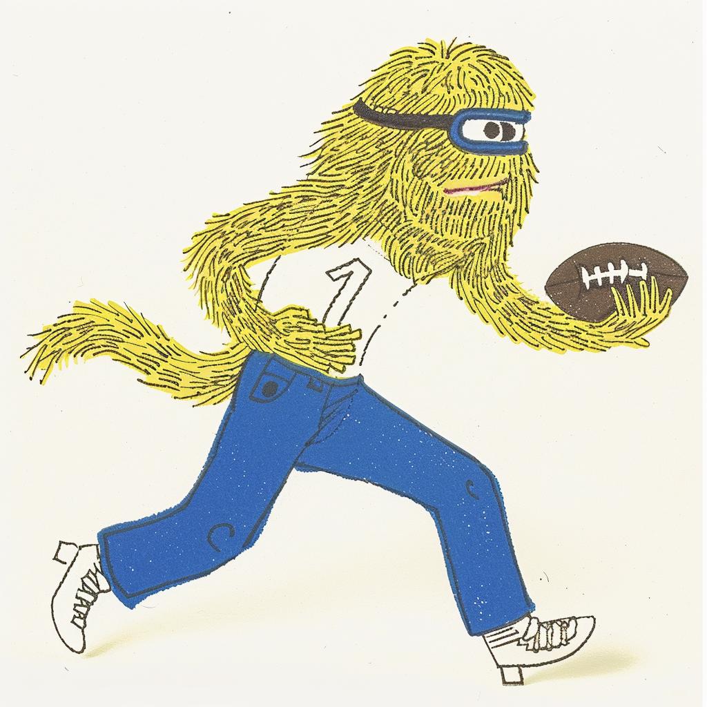 football  cartoon  character  action  running  play  ball  dynamic  uniform  helmet 940344