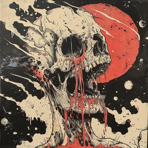 poster  skull  blood  surreal  chaos  symbolist  risograph  art  disintegration  deathmetal 1078157