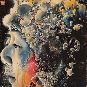 painting  man  bubbles  head  colorful  imaginative  abstract  conceptual  surreal  art 1061354