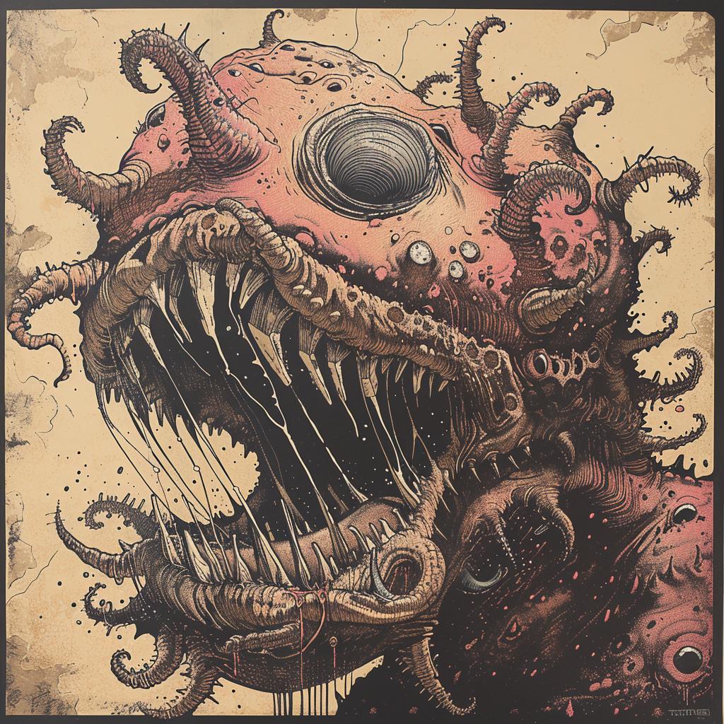 surreal  painting  monster  tentacles  Dr  Seuss  creative  art  hyper-realistic  deathmetal 961724