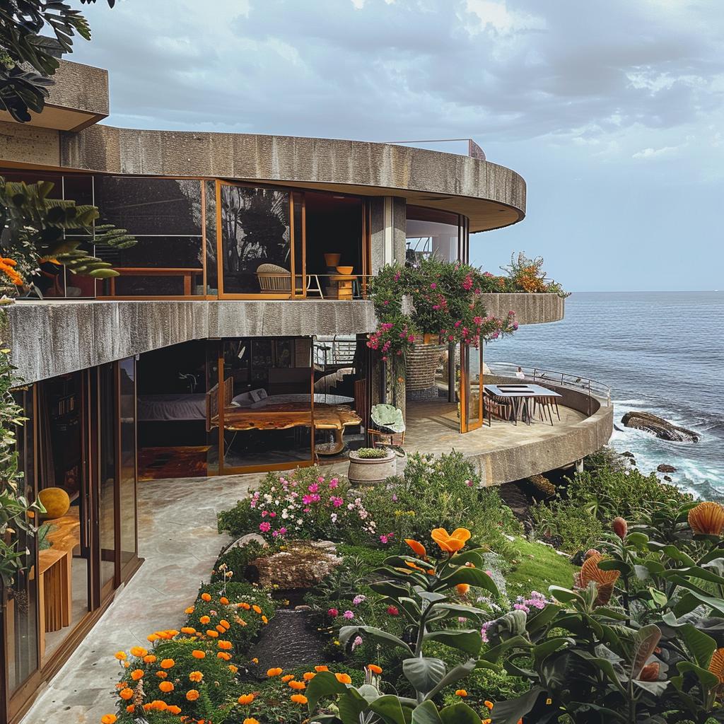 house  flowers  plants  nature  architecture  design  vibrant  ocean  landscape  colorful 1036237