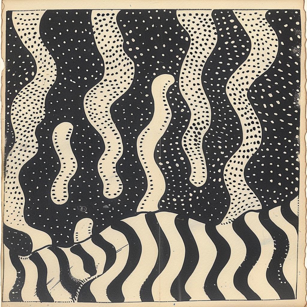 abstract  black  white  waves  drawing  art  graphic  modern  mid-century  creative 916175