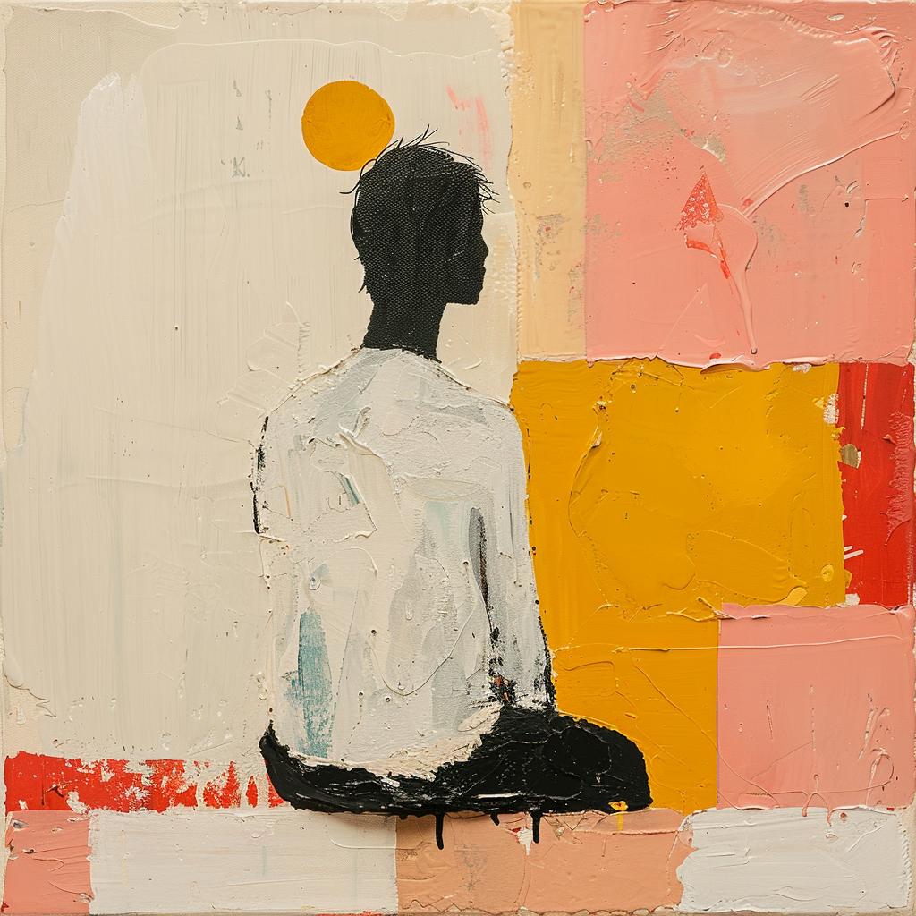 album  cover  person  block  paint  impasto  palette  1980s  art  sitting 963570