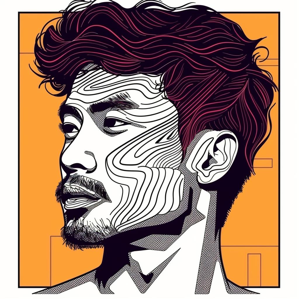 man  design  face  black  white  Pop  Art  portrait  digital  contemporary 937305