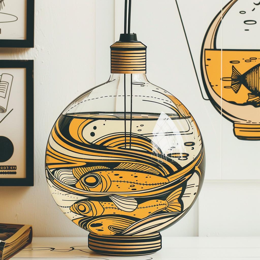 lightbulb  liquid  fish  lamp  creative  aquatic  art  vector  conceptual  unique 938888