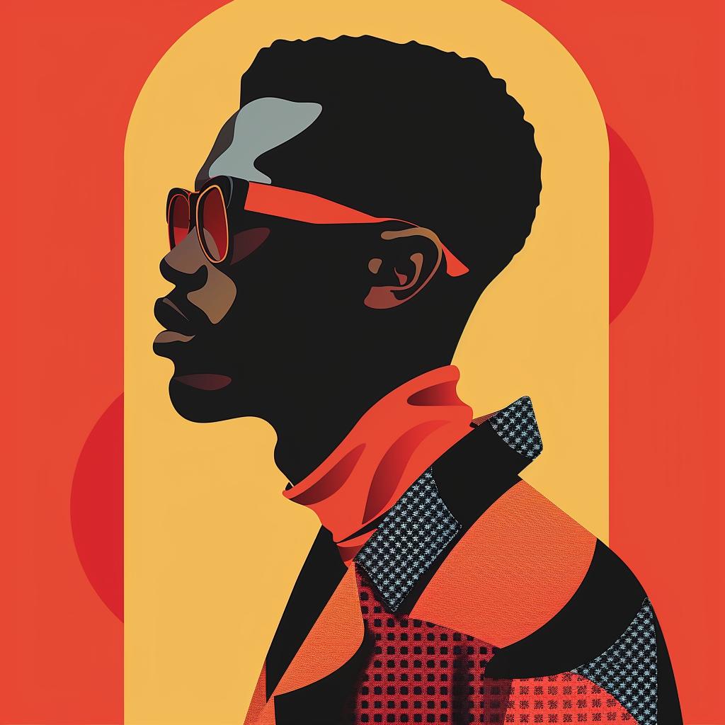 poster  portrait  sunglasses  bold  contrast  african-american  minimalist  elegance  color  stylish 929256
