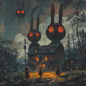 three-eyed  rabbit  ominous  occult  simon  stalenhag  jack  kirby  legend  zelda 1080071