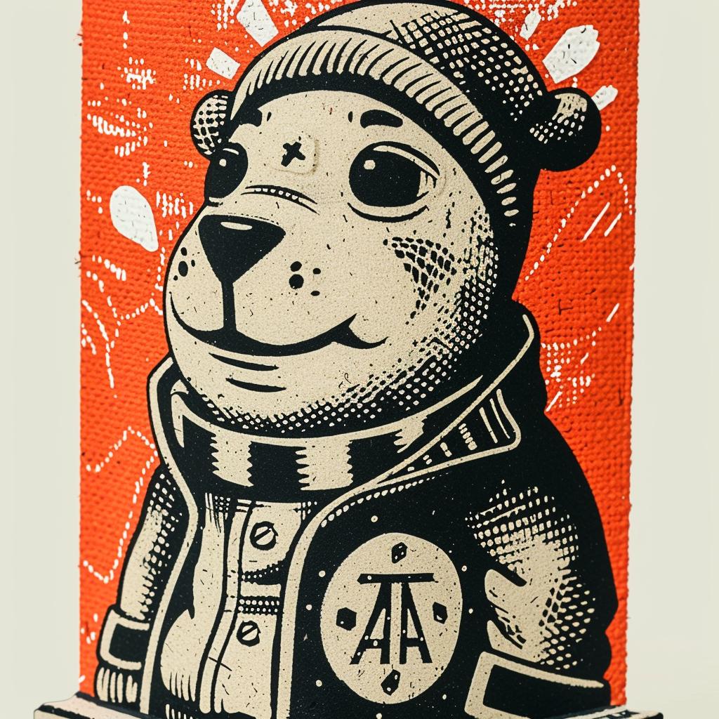 card  bear  hat  scarf  aggressive  streetwise  animal  minimal  poster  simple 957900