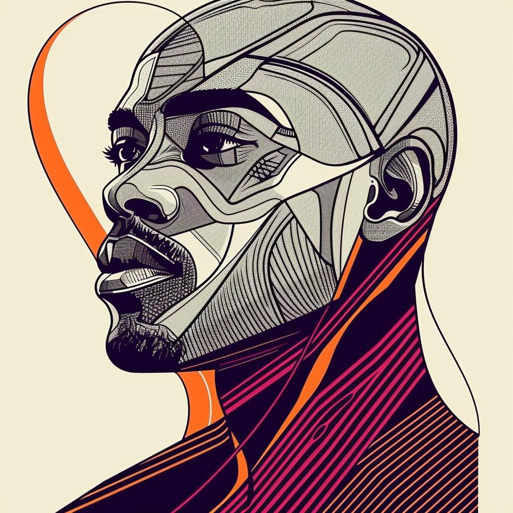 PopArt  african-american  bald  geometric  pattern  male  portrait  graphic  colorful  modern 937903