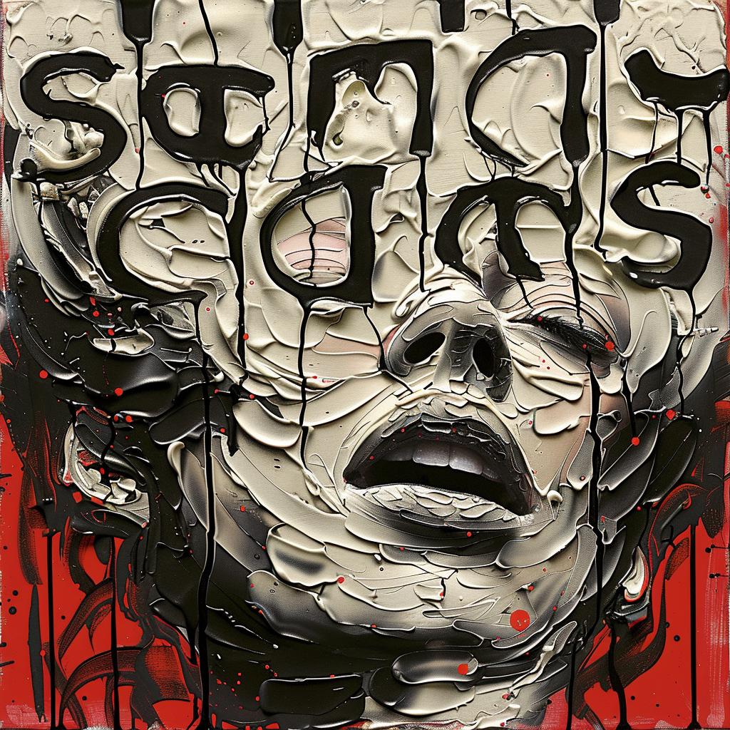 woman  blood  dripping  encaustic  impasto  dramatic  emotion  portrait  surreal  intense 923958