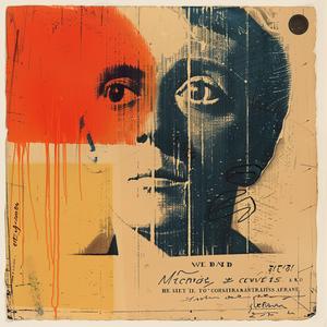 encaustic  man  red  face  orange  hair  colorful  modern  artistic  painterly 1067653
