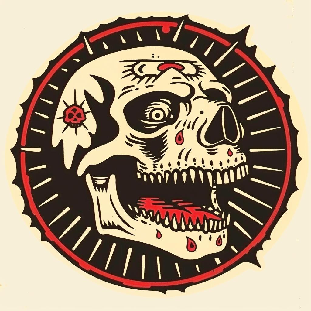 skull  red  black  design  graphic  art  illustration  macabre  symbolic  bold 931987