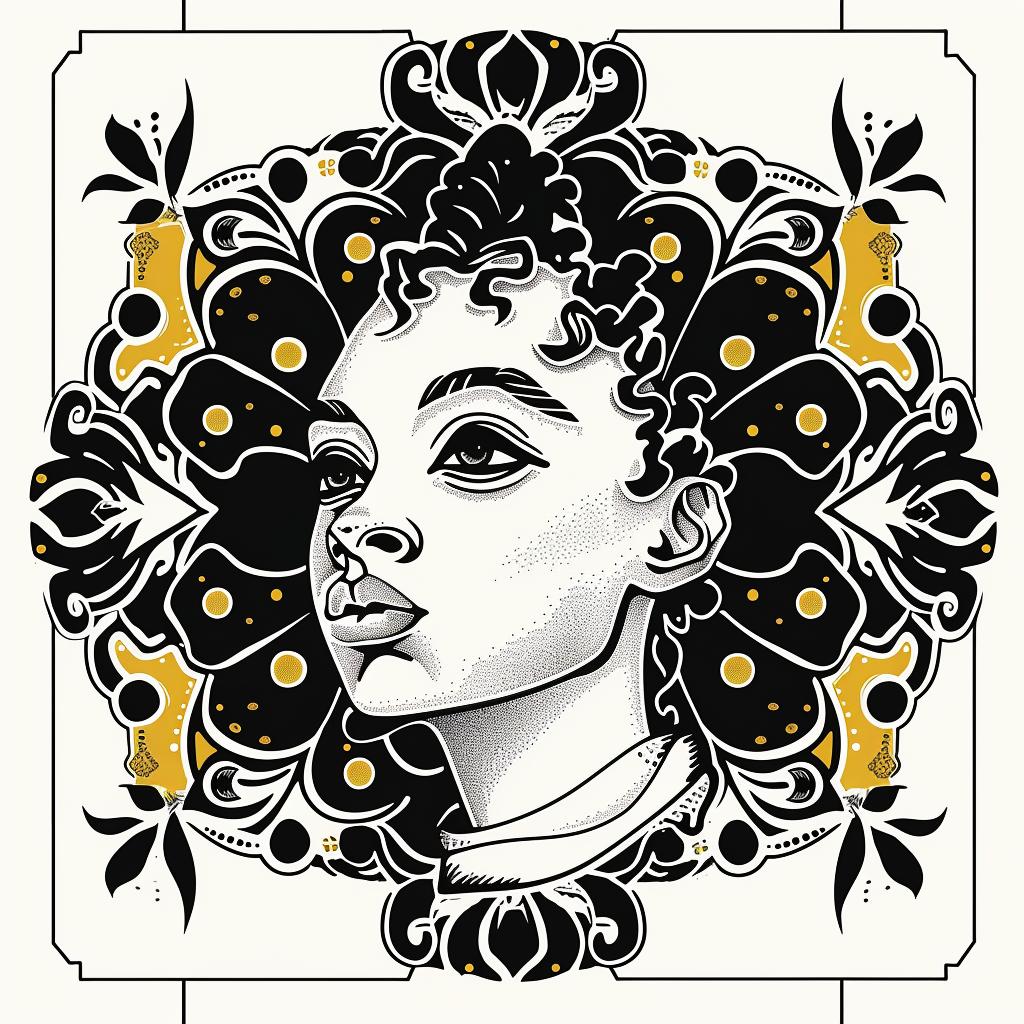 black  white  poster  woman  face  minimalist  art  elegant  style  graphic 938276