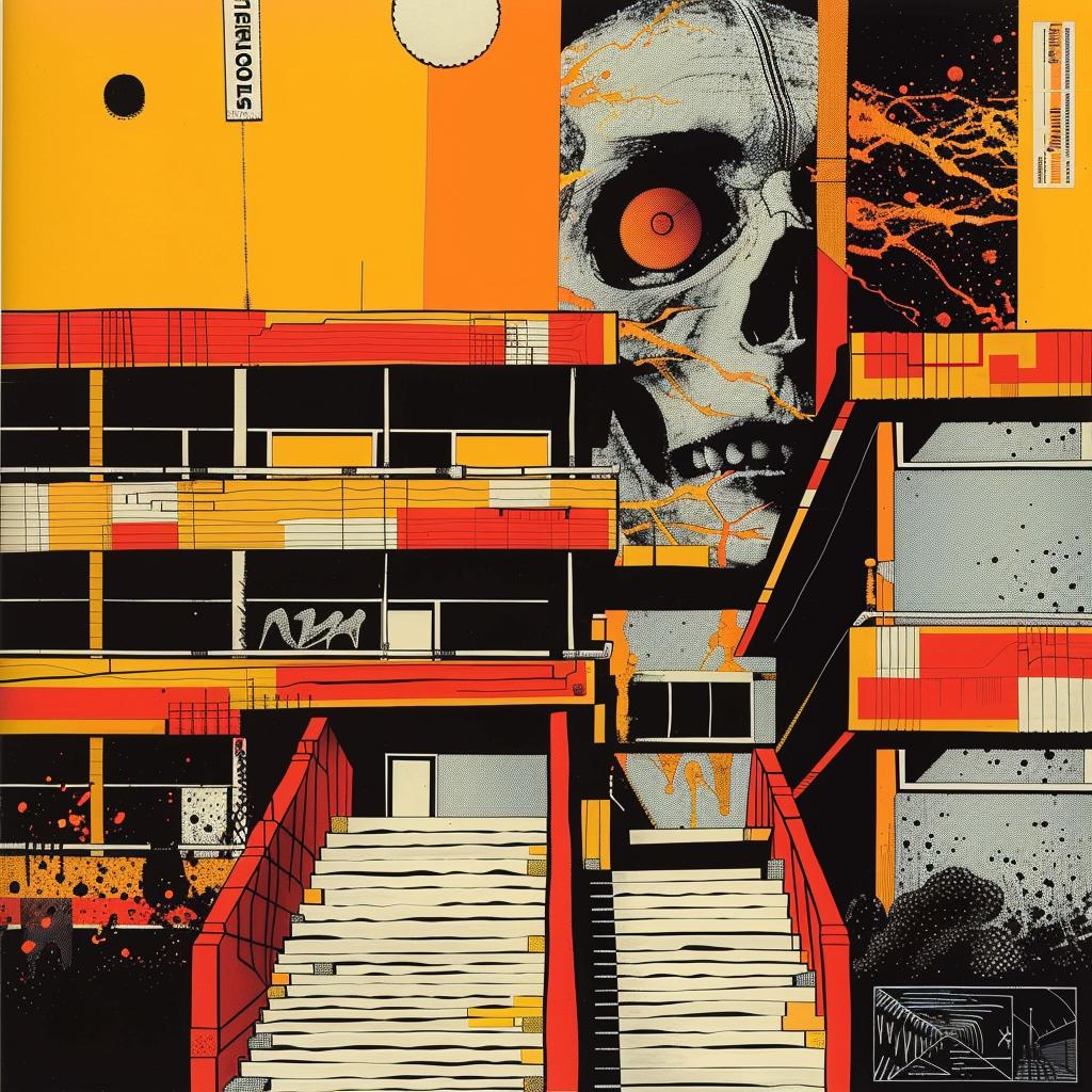 skull  stairs  graphic  dark  streetart  design  influence  composition  aesthetic  poster 969397