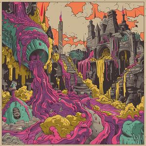 album  cover  black  keys  creative  surreal  chaos  Risograph  Symbolist  hyper-realistic 1078124