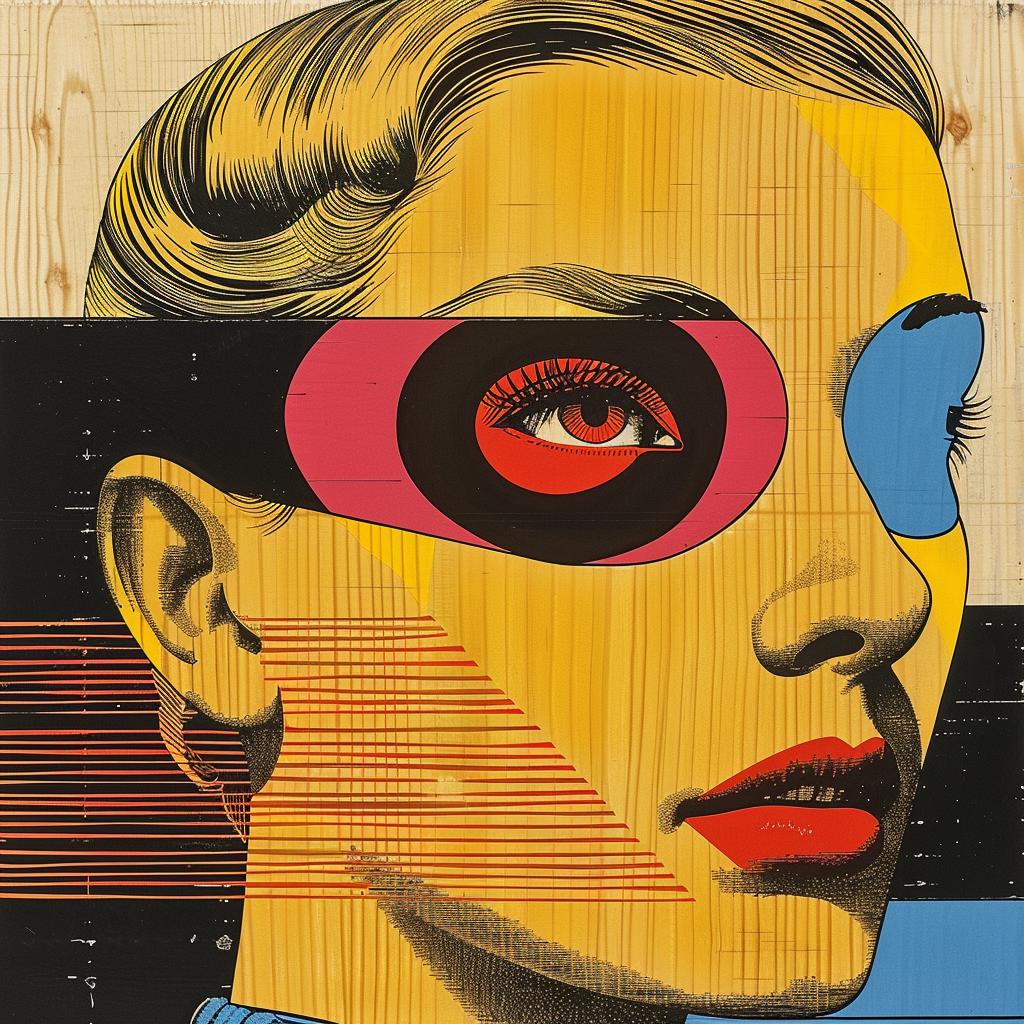 colorful  face  red  eyes  Butcher  Billy  collage  geometry  sophisticated  construction 1019861