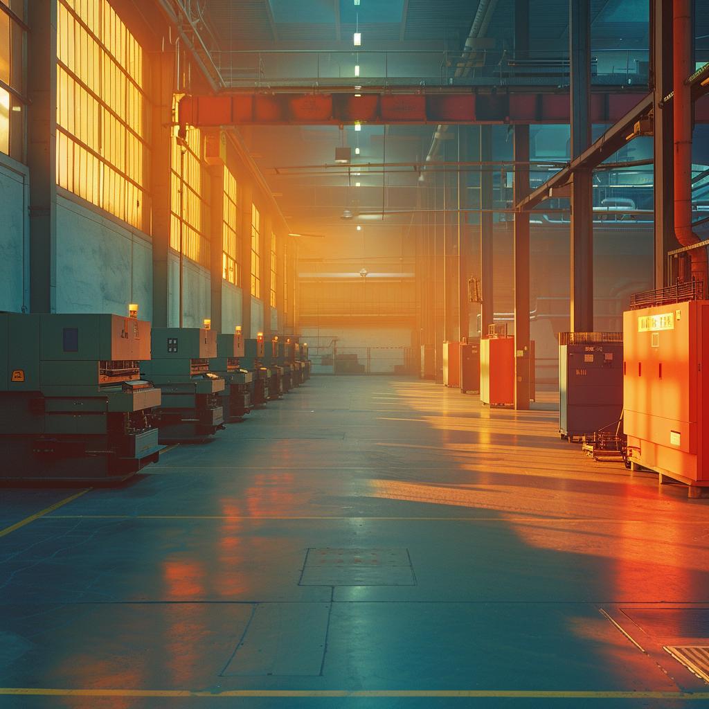 machine  factory  photo  warehouse  industrial  lights  red  color  award-winning  imposing 965458