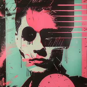 punkcore  minimalist  painting  man  background  pink  green  art  bold  graphic 1072700