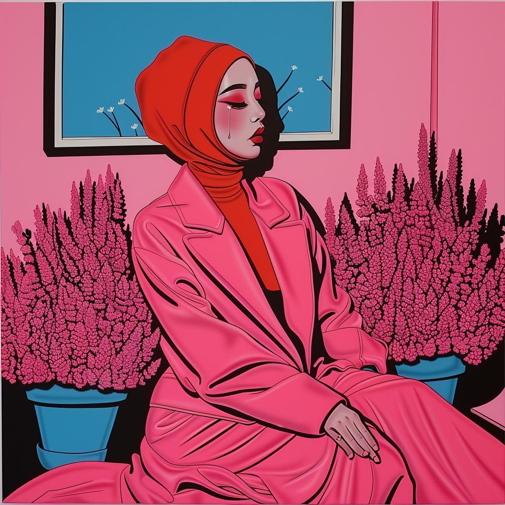 surreal  horror  woman  pink  chair  dark  unimaginable  crazy  evil  cold-blooded 972043