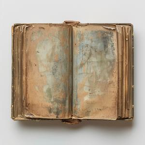 book  open  view  above  white  background  old  literature  pages  Todd 1075762