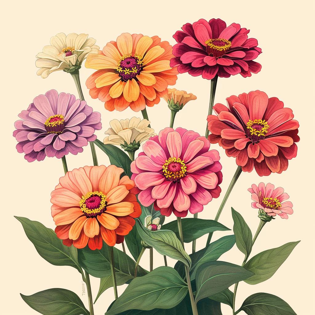 Illustration  Flowers  Vase  Colorful  Natural  StillLife  Botanical  Painting  Vibrant  Composition 971532