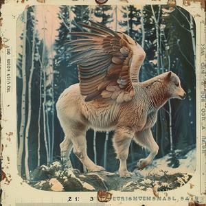bear  wings  woods  chromolithography  nature  fantasy  white  illustration  animal  magical 1061188