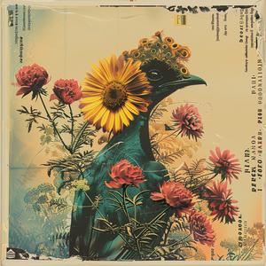 bird  flowers  nature  whimsical  colorful  portrait  flora  playful  illustration  beauty 1038621