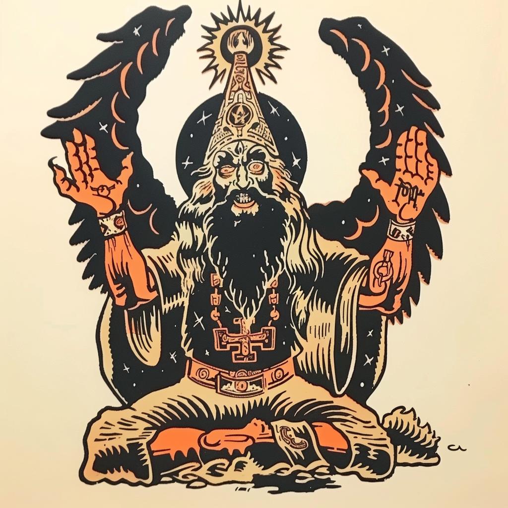 man  eagle  head  poster  illustration  provocative  art  dark  occult  symbolism 935745