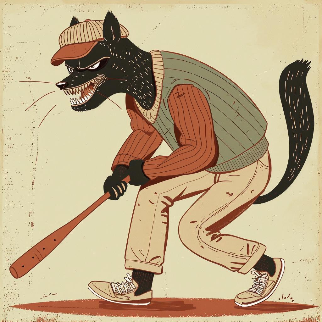 cat  baseball  uniform  aggressive  urban  hip-hop  cartoon  minimal  playful  streetwear 959536