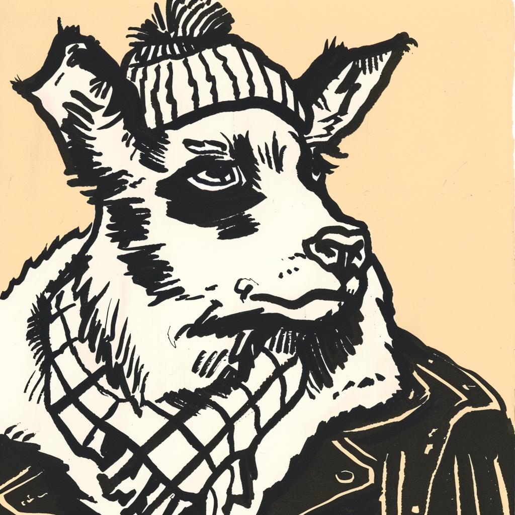 dog  hat  scarf  drawing  streetwise  minimal  urban  animal  aggressive  illustration 958491
