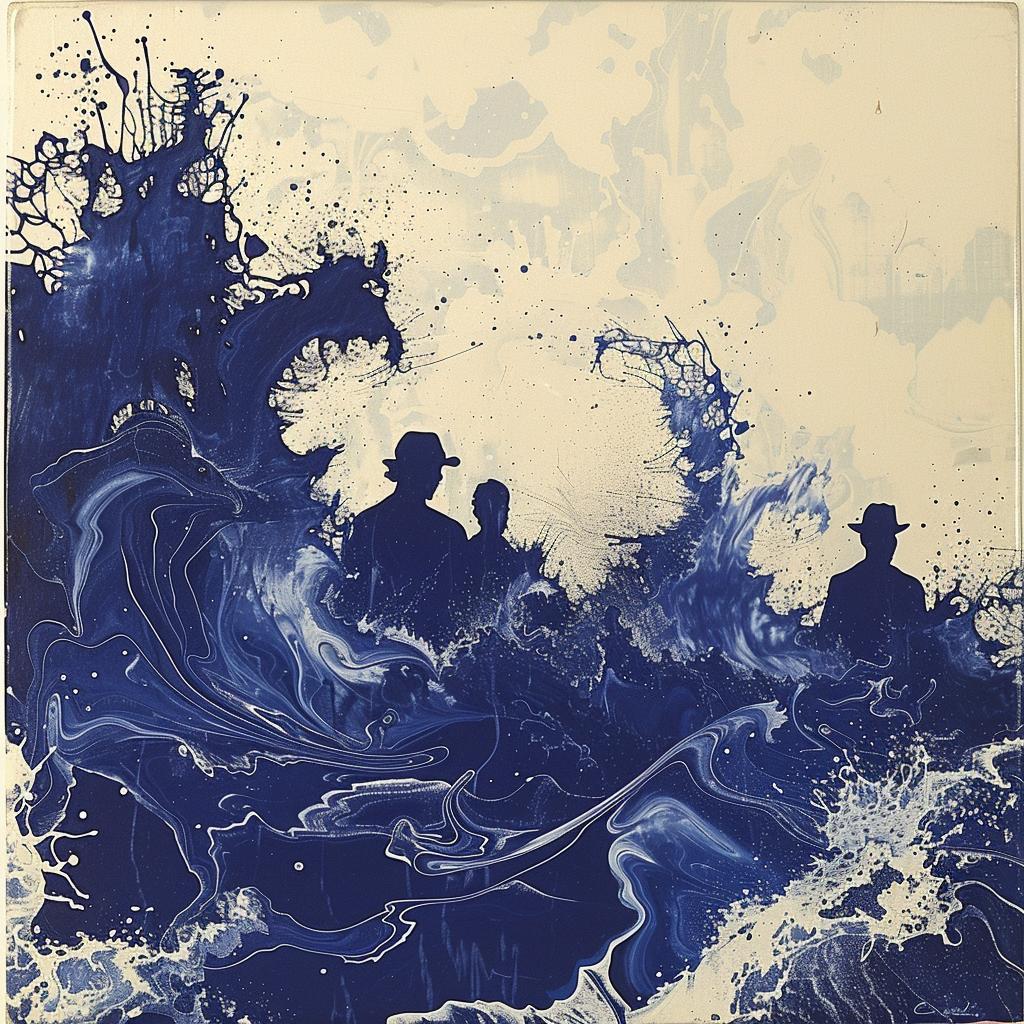 album  cover  navy  cream  thebeatles  graphic  stylized  art  design  retro 918095