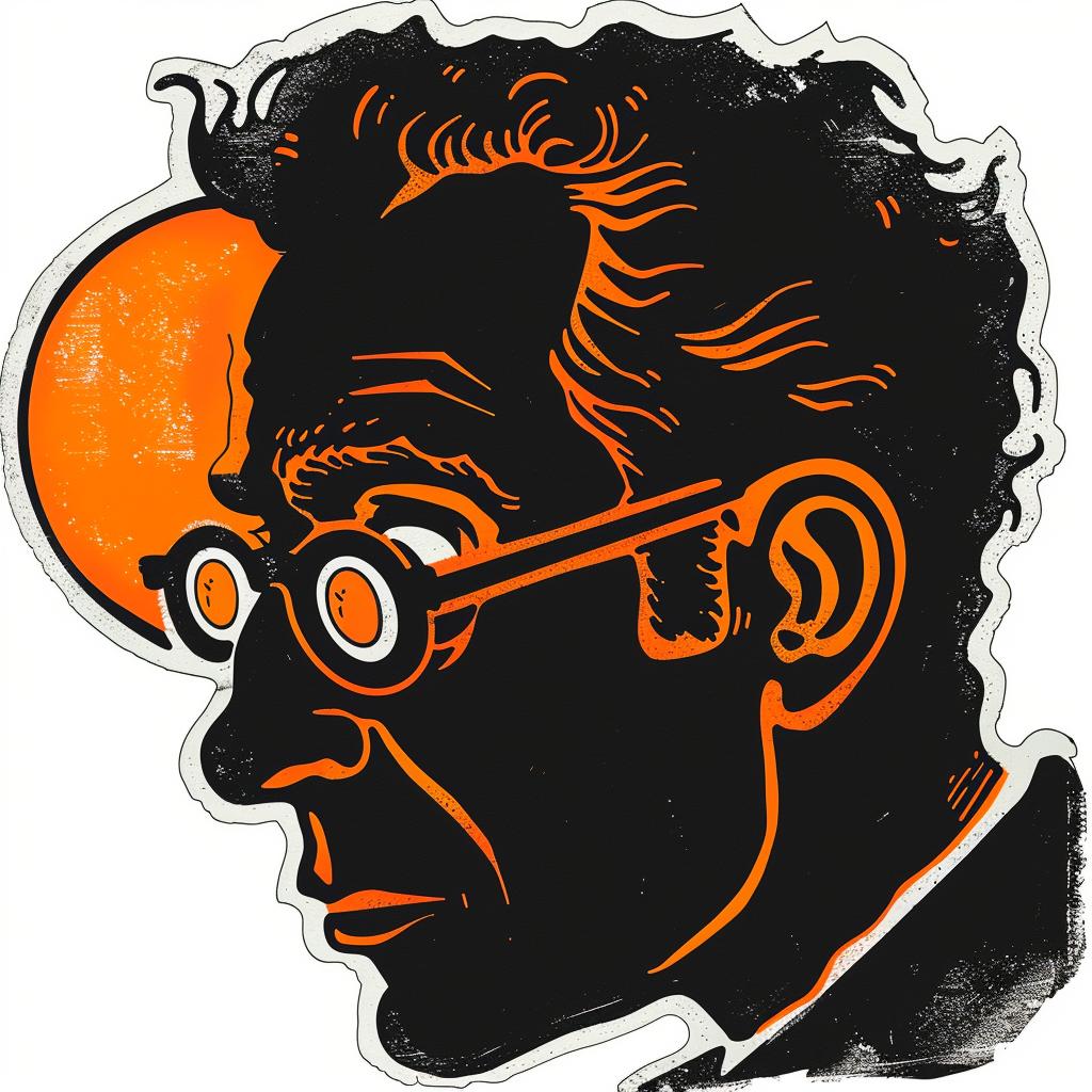 illustration  sticker  man  glasses  sun  background  colorful  graphic  Saul  Bass 927375