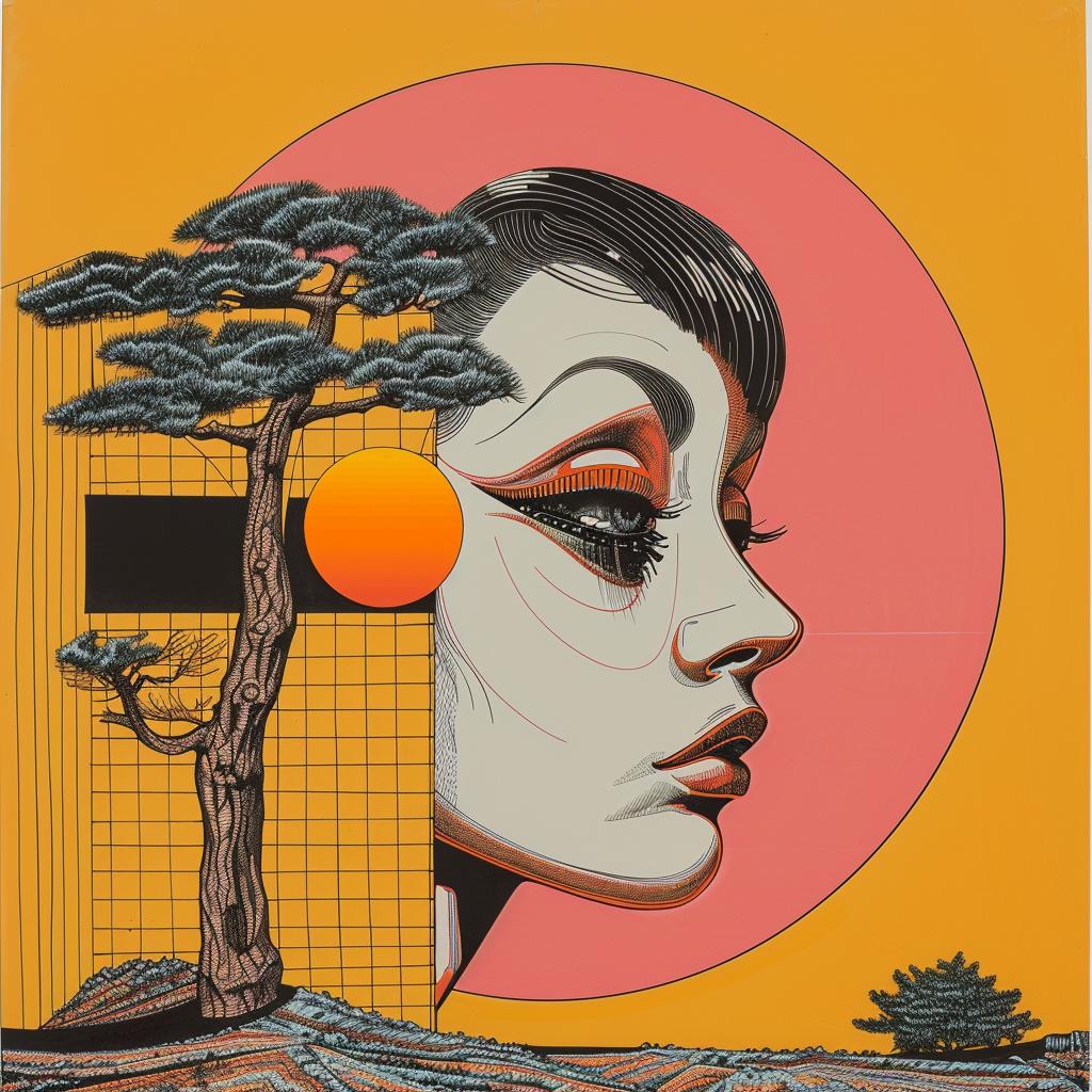 cover  horror  novels  Japanese  minimalism  woman  tree  background  art  style 1020355