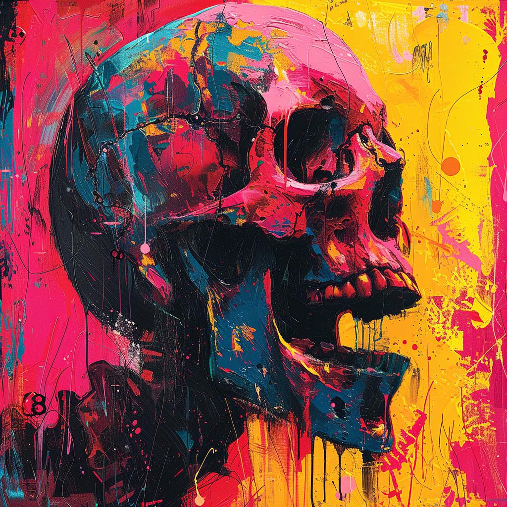 skull  colorful  background  psychedelic  art  abstract  vivid  detailed  cinematic  imaginative 916155