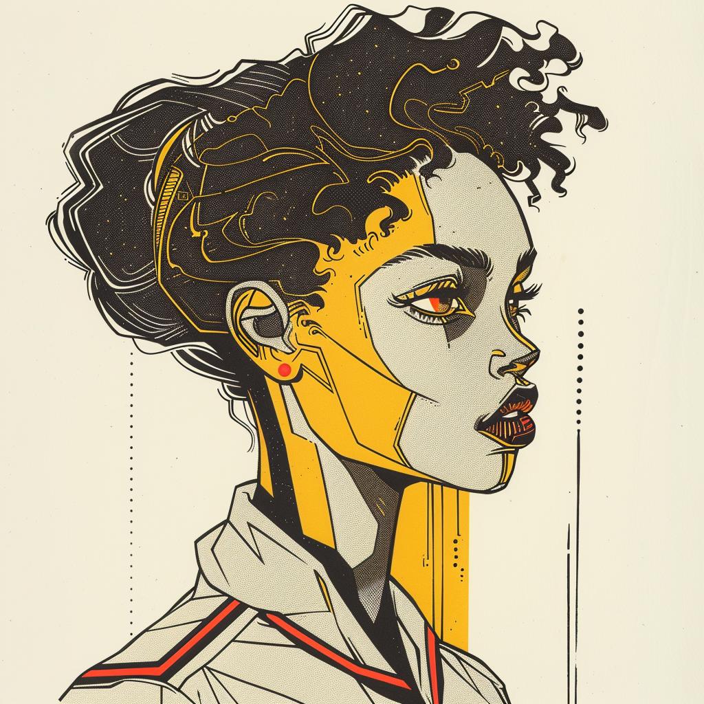 PopArt  drawing  model  design  AfricanAmerican  fashion  vibrant  creative  colorful  expression 938397