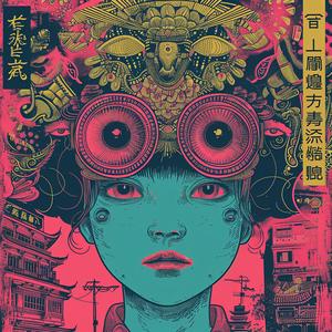 surreal  album  poster  colorful  symbolist  hyperrealistic  art  illustration  creative  design 1064783