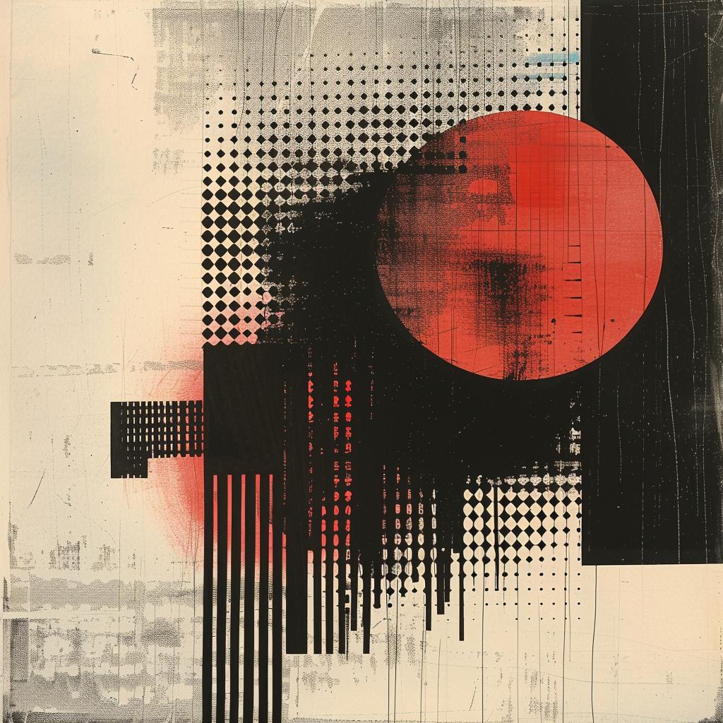 red  black  dots  painting  Bauhaus  Constructivism  artwork  geometric  design  abstract 961884