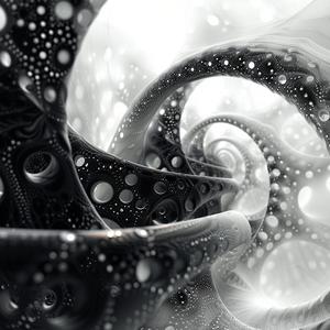 fractal  mesh  black  white  spiral  abstract  design  geometric  pattern  visual 1039164