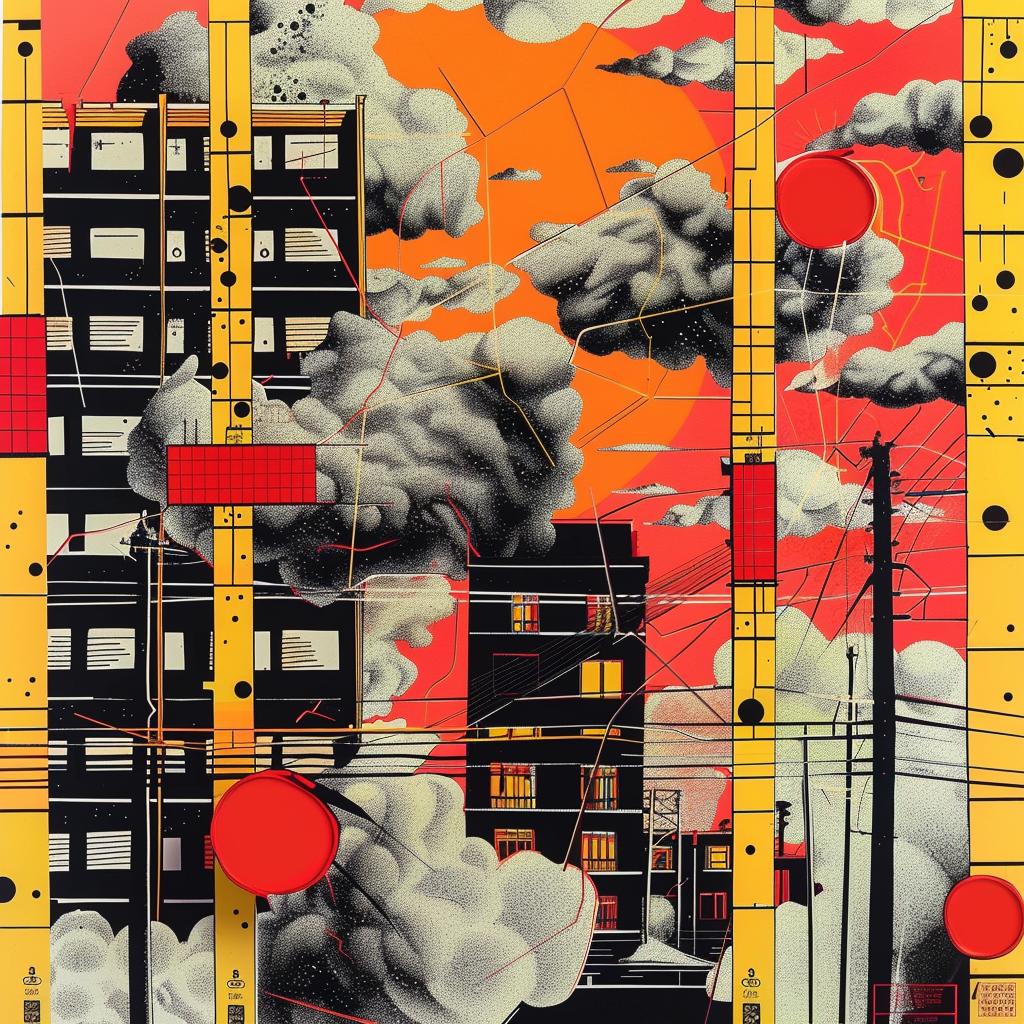 buildings  red  yellow  background  abstract  art  cityscape  design  creative  modern 1021373