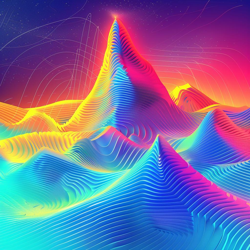 abstract  ocean  animated  vibrant  illustrations  blue  landscape  colorful  mountains  art 945261