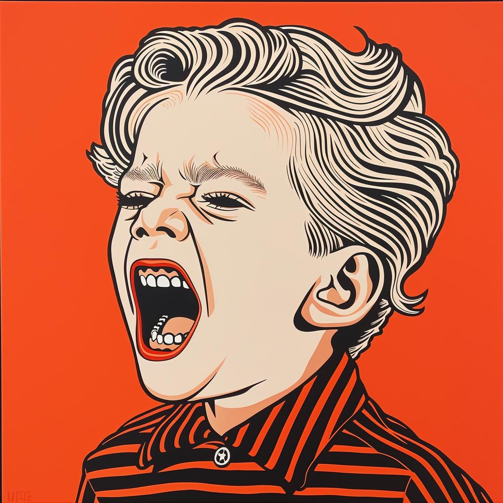 toddler  screaming  painting  portrait  emotional  child  openmouth  colorful  expression  art 973753