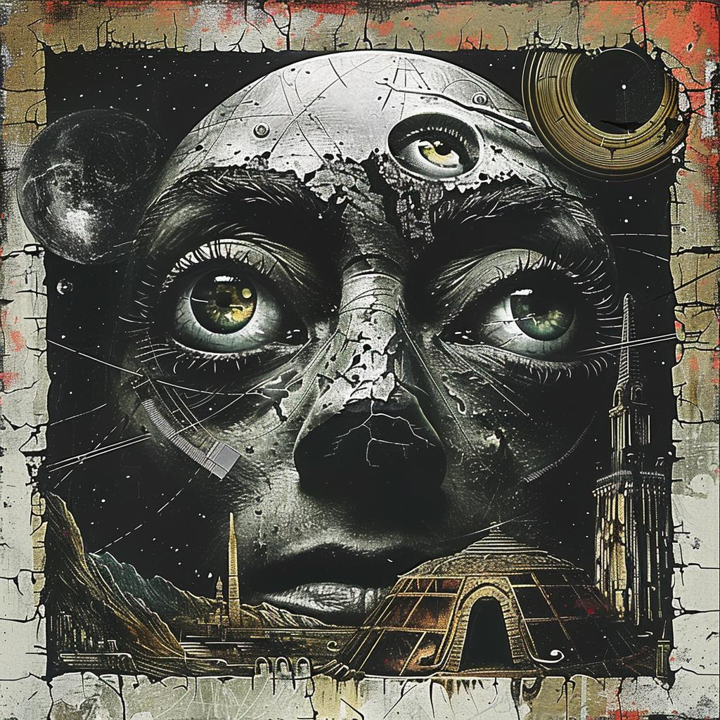man  face  eyes  painting  abstract  illustration  surreal  expression  emotive  colorful 1035032
